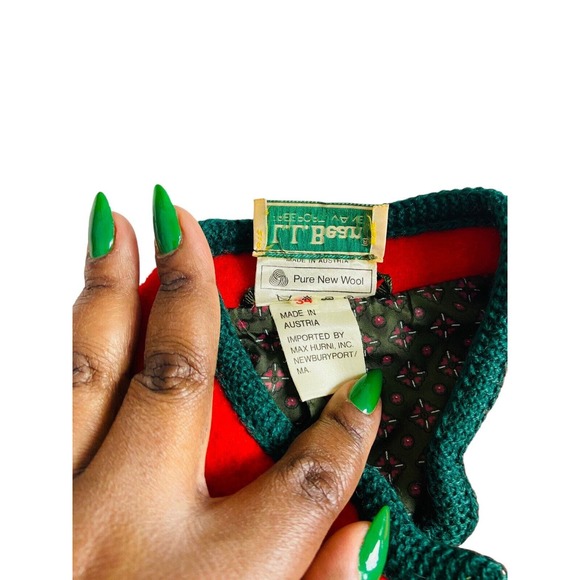 L.L Bean Womens Cardigan Sweater Button Up Front Long Sleeve Red Size Small - Picture 7 of 10